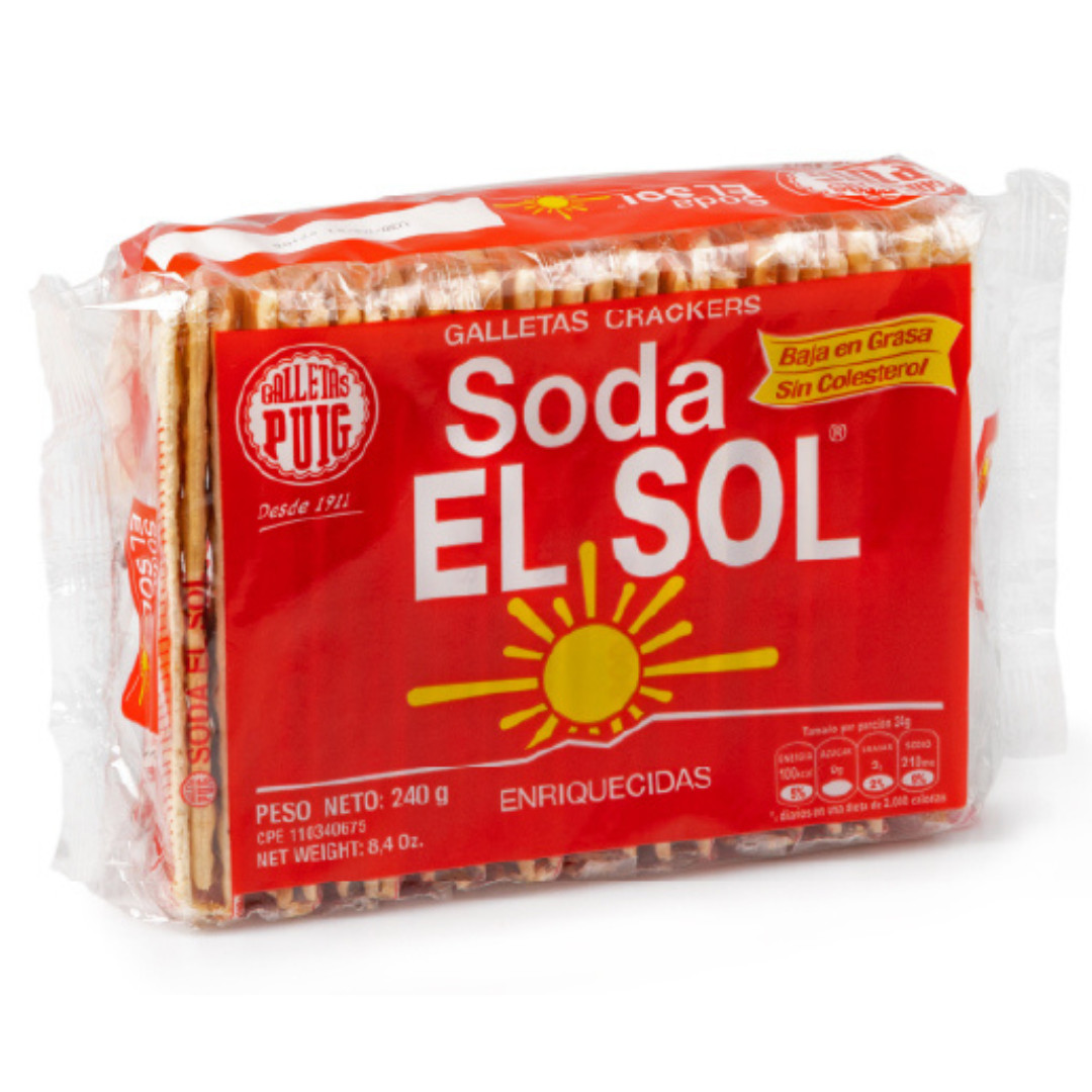 GALLETAS SODA EL SOL UNIDADES X 10